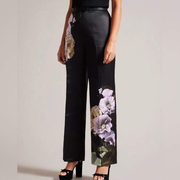 Ted Baker Pants - Ted Baker | Nayaat High Waisted Wide Leg Pants